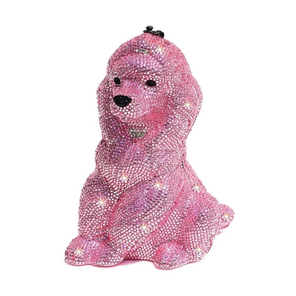 Madame Juliette Poodle Clutch Bag with Swarovski Crystals